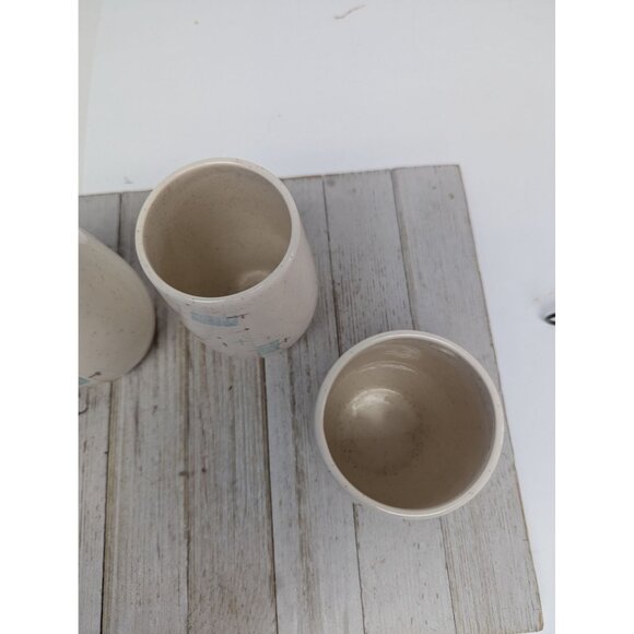 Vintage Set of 4 Vernonware Metlox Heavenly Days 5" Tumblers Cups Glasses MCM - Picture 7 of 12